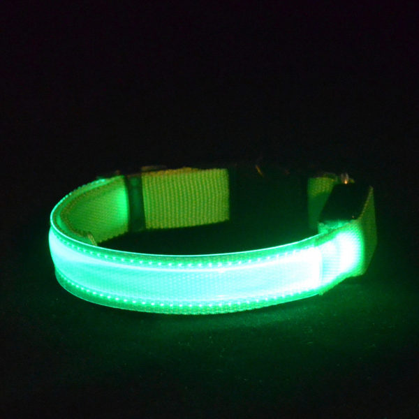 lodogsow LED Dog Collar Glowing In Dark Nylon