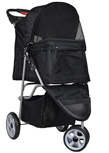 VIVO Three Wheel Pet Stroller, for Cat, Dog and More
