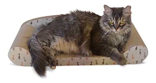 Corrugated Cardboard Kitten Lounge with Catnip