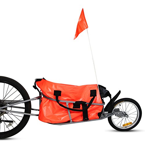 Kinbor New Single Wheel Pet Bicycle Cargo Trailer