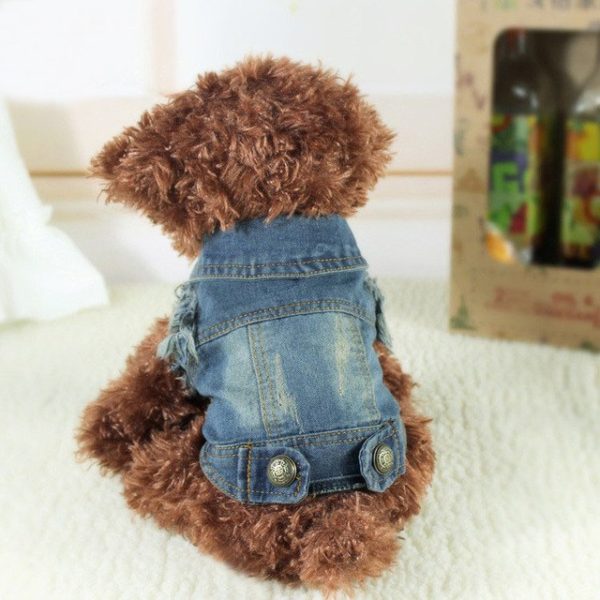 New Designer Jean Dog Clothes Pet Cat Puppy Coat