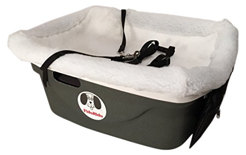 FidoRido Pet Car Seat with White Fleece Cover