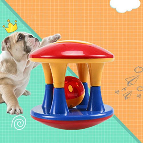 Glumes New Pet Toy Rolling Barbell Jingle Bell Ball