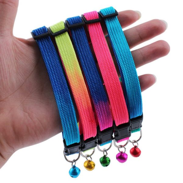 Hot 1Pc Random Color Rainbow Color Safety Adjustable Pet