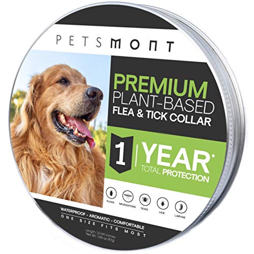 Petsmont Flea Collar for Dogs, Unique Plant Based Formula
