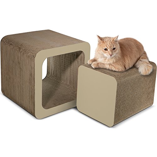 Paws & Pals Square Cat Scratcher Post and Lounger