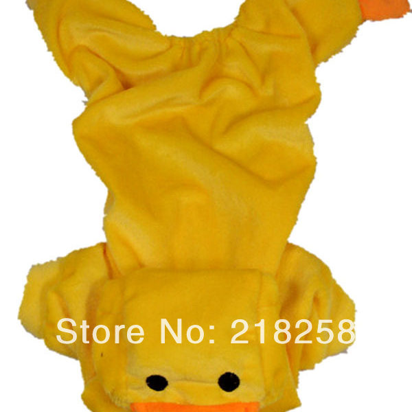 New Cute little yellow duck Pet Dogs Coat