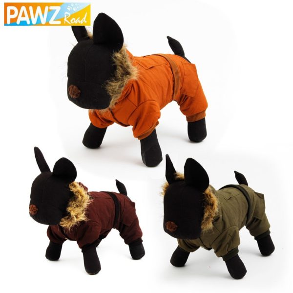 Dog Jumpsuits Winter Warm Clothing For Pet