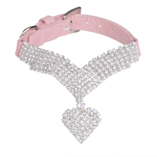 Fashion Rhinestone Girl Jeweled Necklace Heart Pendant