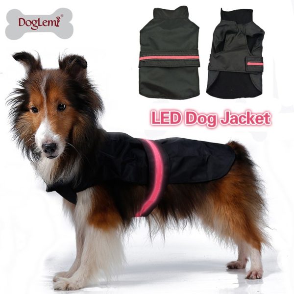 DogLemi Safety Pet Dog Clothes With LED Light