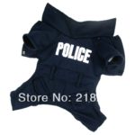 New Cute Dark blue English police Pet Dogs