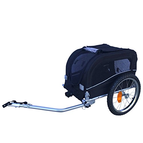 Small Pet Dog and Bike Bicycle Trailer (Black)