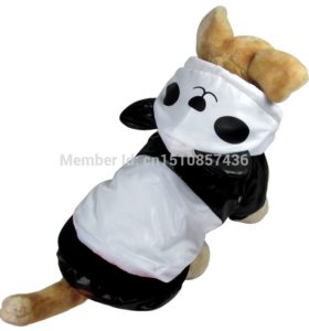 New Black and White Hooded Panda Style Cotton