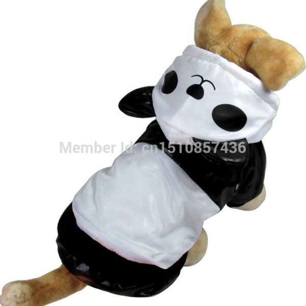 New Black and White Hooded Panda Style Cotton