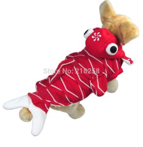 Retail New Coming Red Goldfish Style Pet Dogs Coat