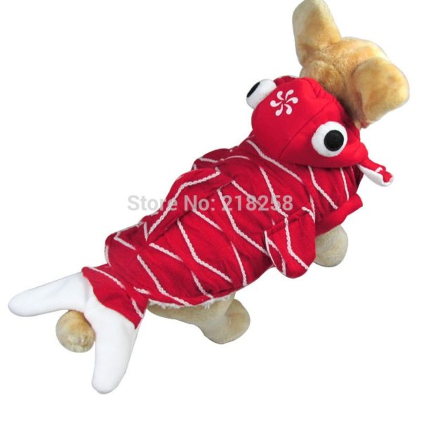 Retail New Coming Red Goldfish Style Pet Dogs Coat