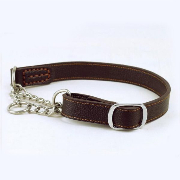 High Qulity Leather dog Collar 2 Colors Collar Lead