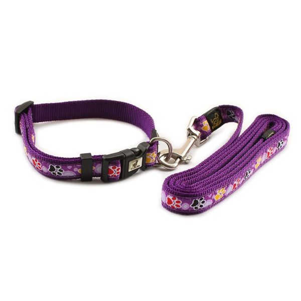 Armi store Fashion Purple Nylon Material Dog Collar