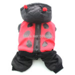 Winter Pet dog Jumpsuit Jacket Coat Stereo ladybug Design pet puppy hoodie clothes,4 sizes availbale
