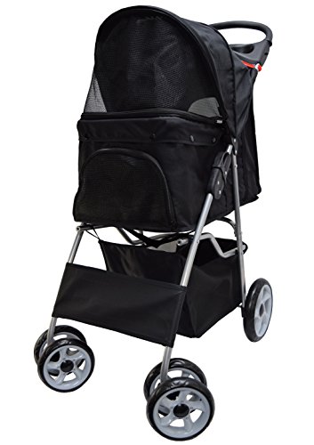 VIVO Four Wheel Pet Stroller, for Cat, Dog and More