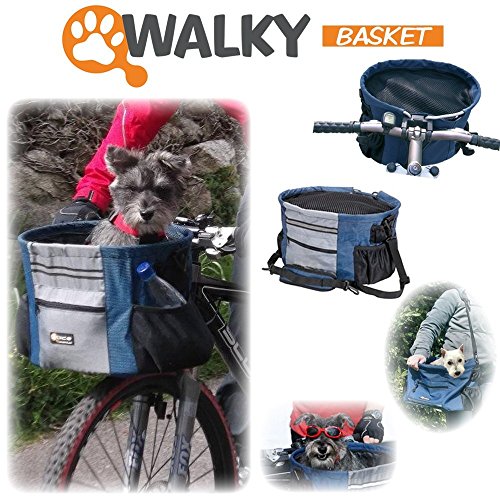 Walky Basket Pet Dog Bike Basket & Carrier Click Release