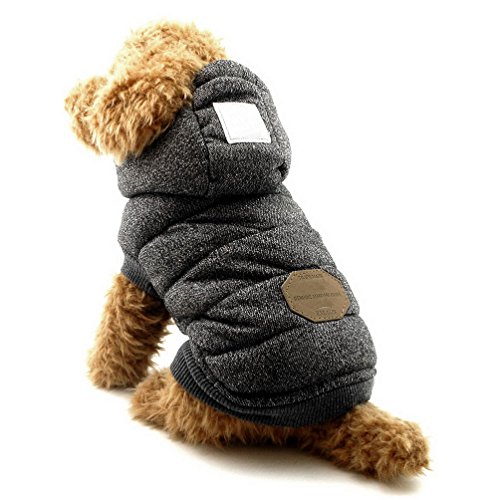 SELMAI Fleece Dog Hoodie Winter Coat