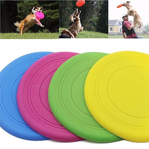 VizGiz 4 Pack Dog Flying Disc Toy Pet Fly Frisbee