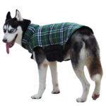 ThinkPet British Style Plaid Reversible Coat Winter