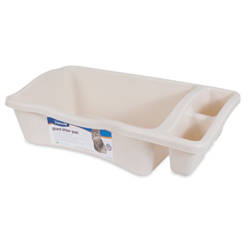 Petmate Giant Litter Pan Cat Litter Box with Side Storage