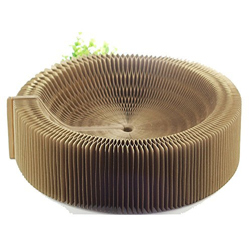 BobbyPet Cat Scratcher Lounge Bed - Collapsible Round Shape