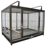 LARGE ALUMINIUM PARROT TRAVEL CARRIERS CAGE ATM