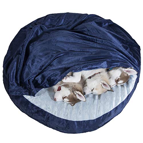 FurHaven Pet Dog Bed | Cooling Gel Memory Foam Orthopedic Round