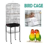 Yaheetech 59.3'' Rolling Standing Medium Bird Cage for Cockatiel