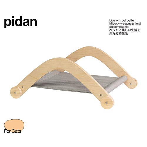 Pidan Cat Beds for Indoor Cats Hammock Bed Wooden Cotton Padding Soft