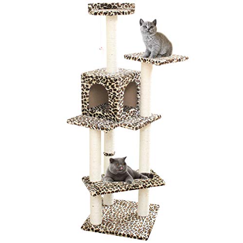 Cat Tree Scratcher Play House Condo Furniture Bed Post Pet House