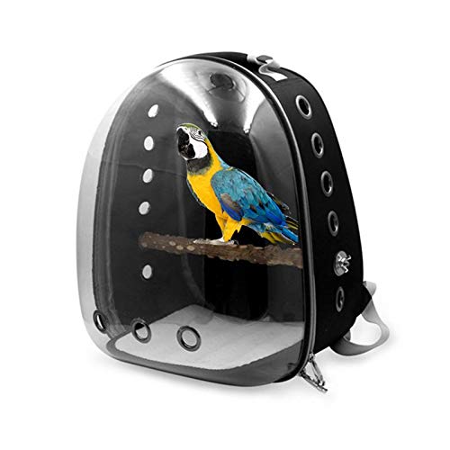 D-4PET Bird Carrier - Pet Parrot Backpack Small Carrying Cage
