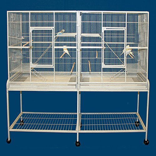 Large Double Flight Bird Wrought Iron Double Cage