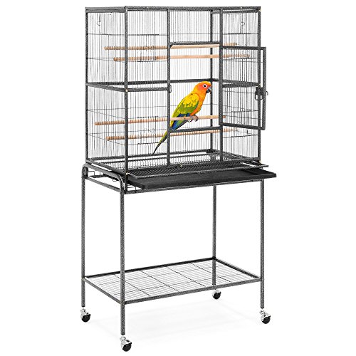 Best Choice Products 53in Portable Iron Pet Parrot Bird Cage