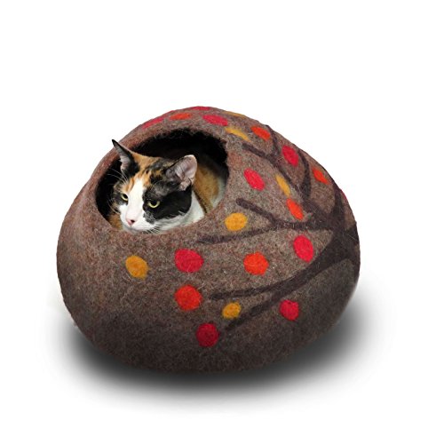 Wool Cat Cave and Bed - Eco Kitty Cave - eco friendly, fair trade
