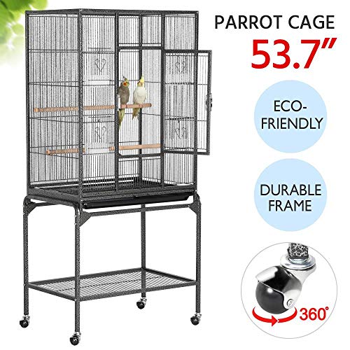 Yaheetech 54'' Wrought Iron Construction Standing Large Bird Cage