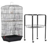 Yaheetech 36" Rolling Bird Cage for Small Parrots Cockatiels