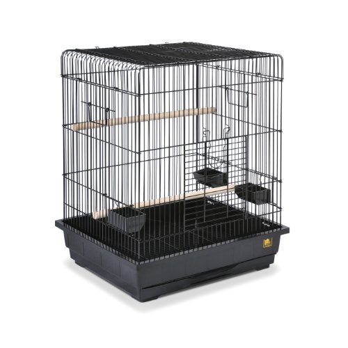 Prevue Pet Products Square Roof Parrot Cage, Black