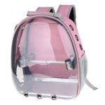 LOVIVER Pet Parrot Carrier Bird Travel Bag Space Capsule Transparent Backpack