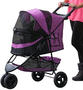 Pet Gear No-Zip Special Edition 3 Wheel Pet Stroller for Cats/Dogs