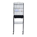 PawHut 51" Metal Indoor Bird Cage Starter Kit with Detachable Rolling Stand