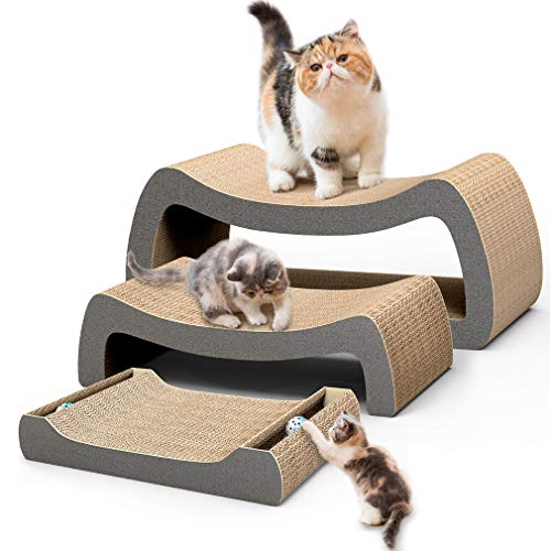 HIPIPET Cat Scratcher Cardboard Cat Scratcher Pad Scratching Posts