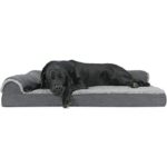 Furhaven Pet Dog Bed | Deluxe Orthopedic Two-Tone Plush Faux Fur