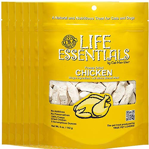 All-Natural Freeze Dried Chicken Treats for Dogs & Cats Free of Grains
