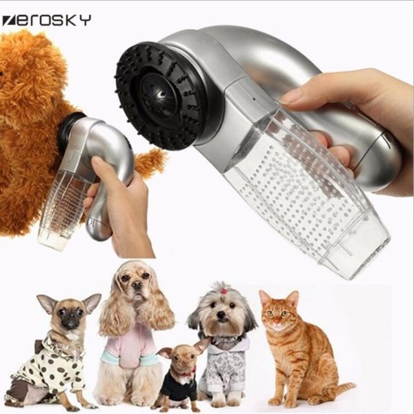 Zerosky Electric Pet Puppy Dog Hair Remover Vacuum Suction Device