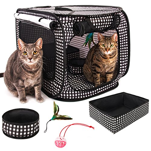 CheeringPet, Cat Travel Cage: Portable Pop Up Pet Crate